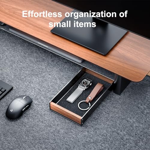 UPERGO-Desk-Tray-Organizer-Drawer-for-Home-Office-Walnut-Desk-Organizer-Tray-for-Keys-Pen-Watch