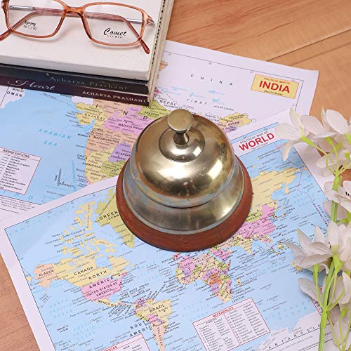 53% OFF on Trendec Desk Bell, Decorative Brass Table Bell in Golden Antique Finish 53% OFF on Trendec Desk Bell, Decorative Brass Table Bell in Golden Antique Finish