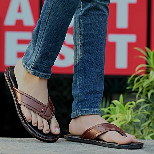 Image of Centrino Men's Slipper |Flip-Flop Slippers | Luxurious Comfort Every Step | Slip-On Ease, Minimalist Design | Perfect for Beach Days, Poolside Lounging, and Casual Wear (1302)