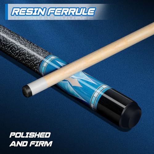 Pool Stick Set of 4 Pool Cues Sticks Made of Premium Maple Wood, Includes 4 Extra Billiard Chalk for Pool Cues, 58" Billiard Bar Pool Cue Sticks for Professional Billiard Players (Cue sticks-B03) by FESHIR - Image 4