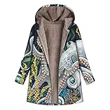 Jacke Damen, Lederimitat Hose Lederblazer Military Jacke Glitzer Blazer Regenjacken & -Mäntel Staubmäntel E Lederjacke Wickel Strickjacke South Side Serpent Jacken(5-Dunkel Grün, XXL)