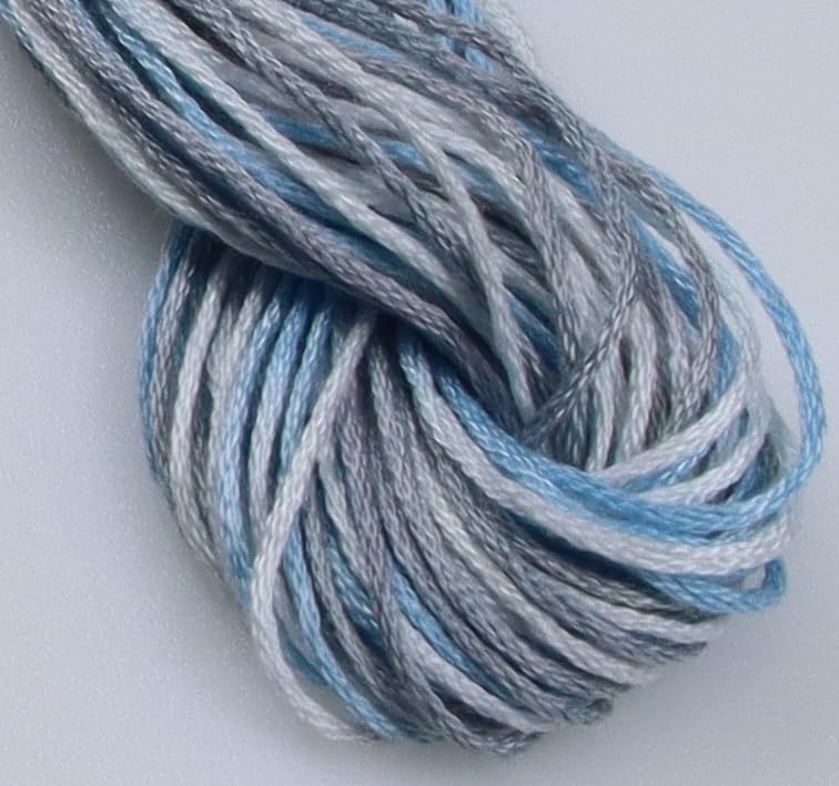 Image of KCS Big skeins of 25 Meters Size 25 Color Variegated Cross Stitch Stranded Threads,6 skeins,4010