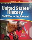 United States History: Teacher Edition Civil War to Present 2012