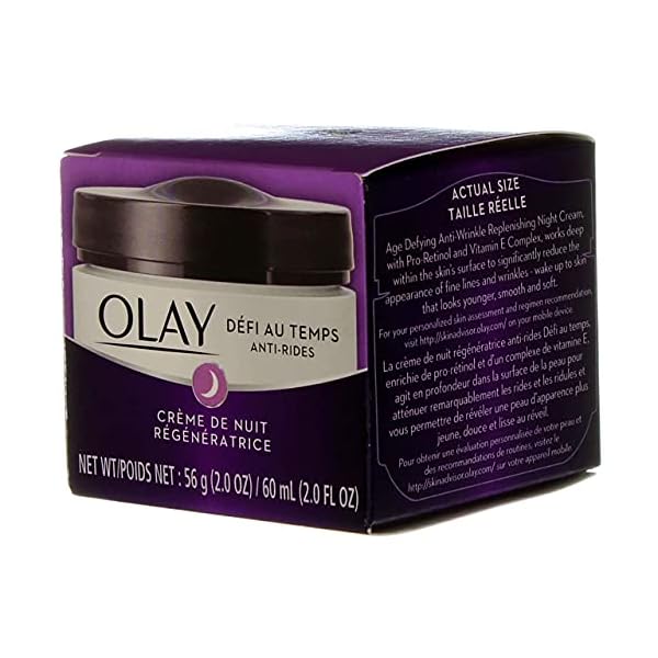 Olay-Age-Defying-Night-Cream-Anti-Wrinkle-Replenish-2-Ounce-Jar-60ml-3-Pack Olay Anti Wrnkle Nght Crm Size 2z Olay Age Defying Anti Wrinkle Night Cream 2z