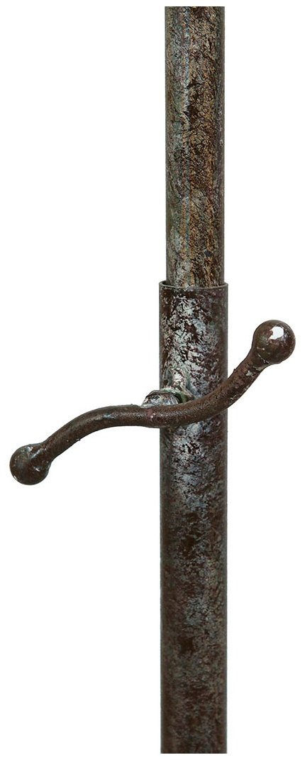 Biscottini Pupitre sur Pied en Fer forgé, Finition Blanche patinée L46xPR32x139 cm