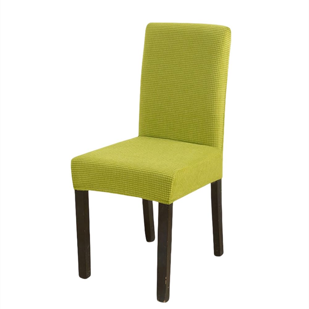 Housse de chaise jacquard extensible pour rénover un siège usé