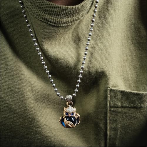 COPPERTIST.WU Griffin Pendant with Interchangeable Gemstones Necklace - Adjustable Fantasy Jewelry Gift for Collector2