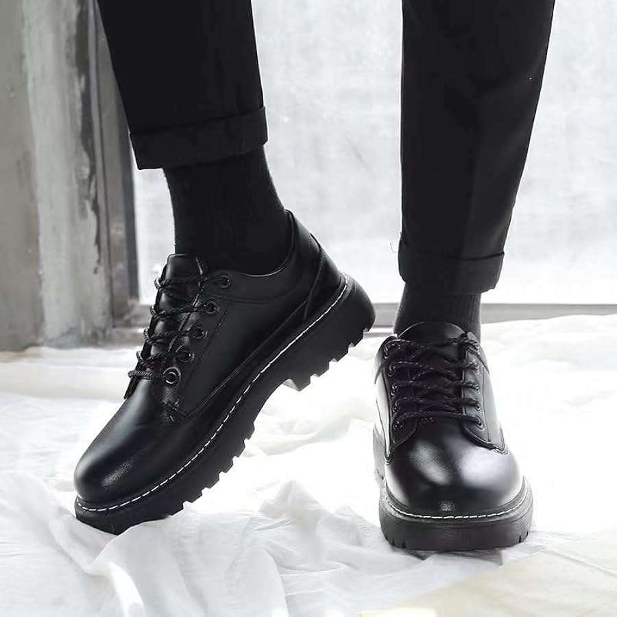 Amazon | [FleurUneffe] 27 26.5 25.5 厚底 オックスフォードシューズ