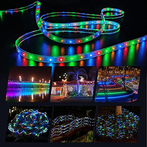Tira LED Solar Exterior 16.4ft 280 LEDs Multicolor miniatura 4