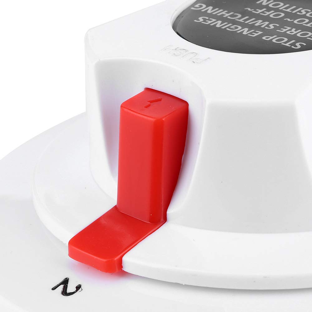 FastUU Interruttore Doppia Batteria per Barca, interruttori Batteria Interruttore selettore Batteria Doppia a 4 Posizioni 300A, per di Alimentazione della Barca da 6 V, 12 V, 24 V, 32 V