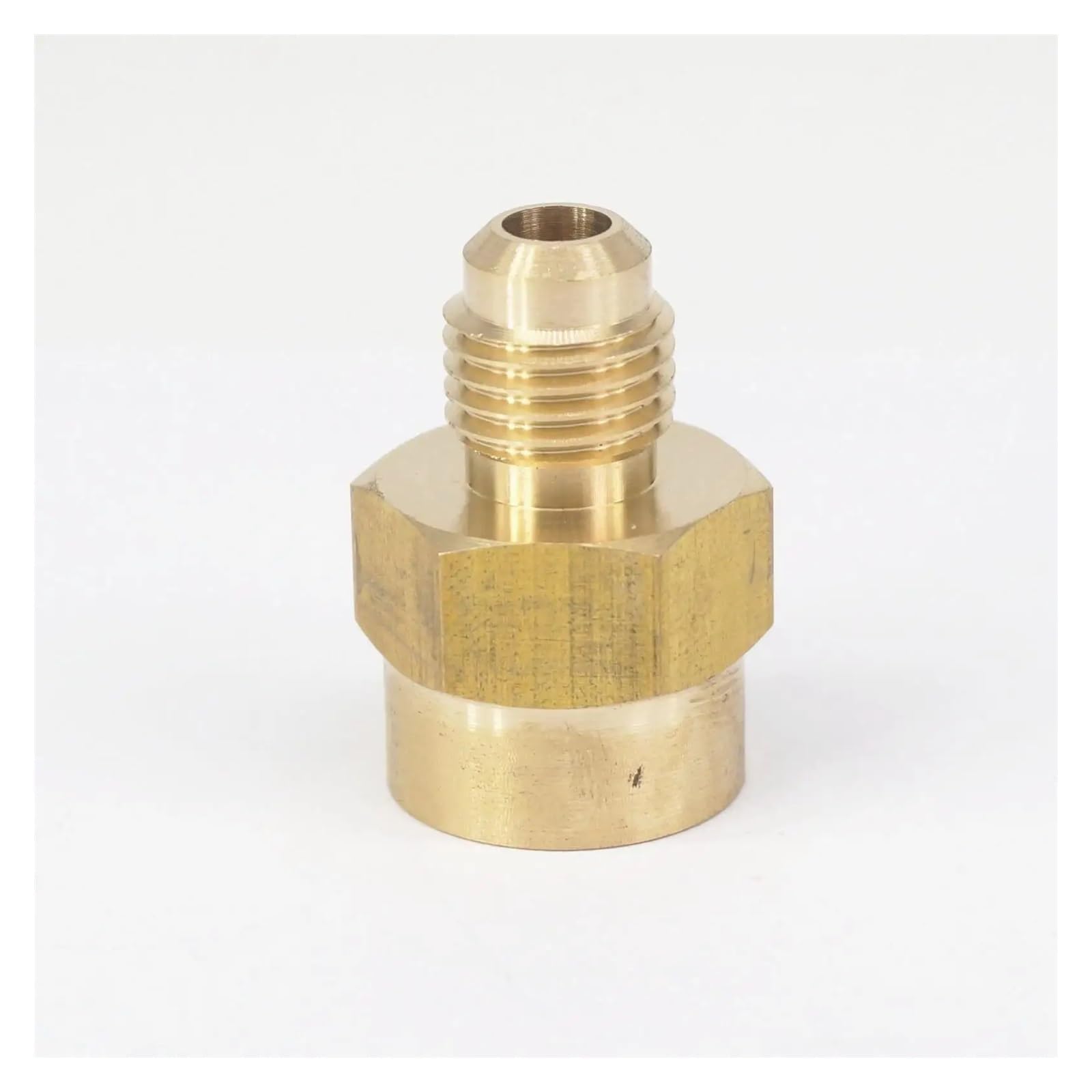 SAE Thread 7/16"-20UNF Fit Tube OD 1/4" x 1/4" NPT Female Brass SAE 45 Degree Pipe Fitting Adapter ZCKHNQOP