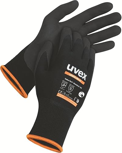 Uvex - Schutzhandschuhe Work Safety | Athletic Lite XT 60026 | Schwarz, 10 Paar,