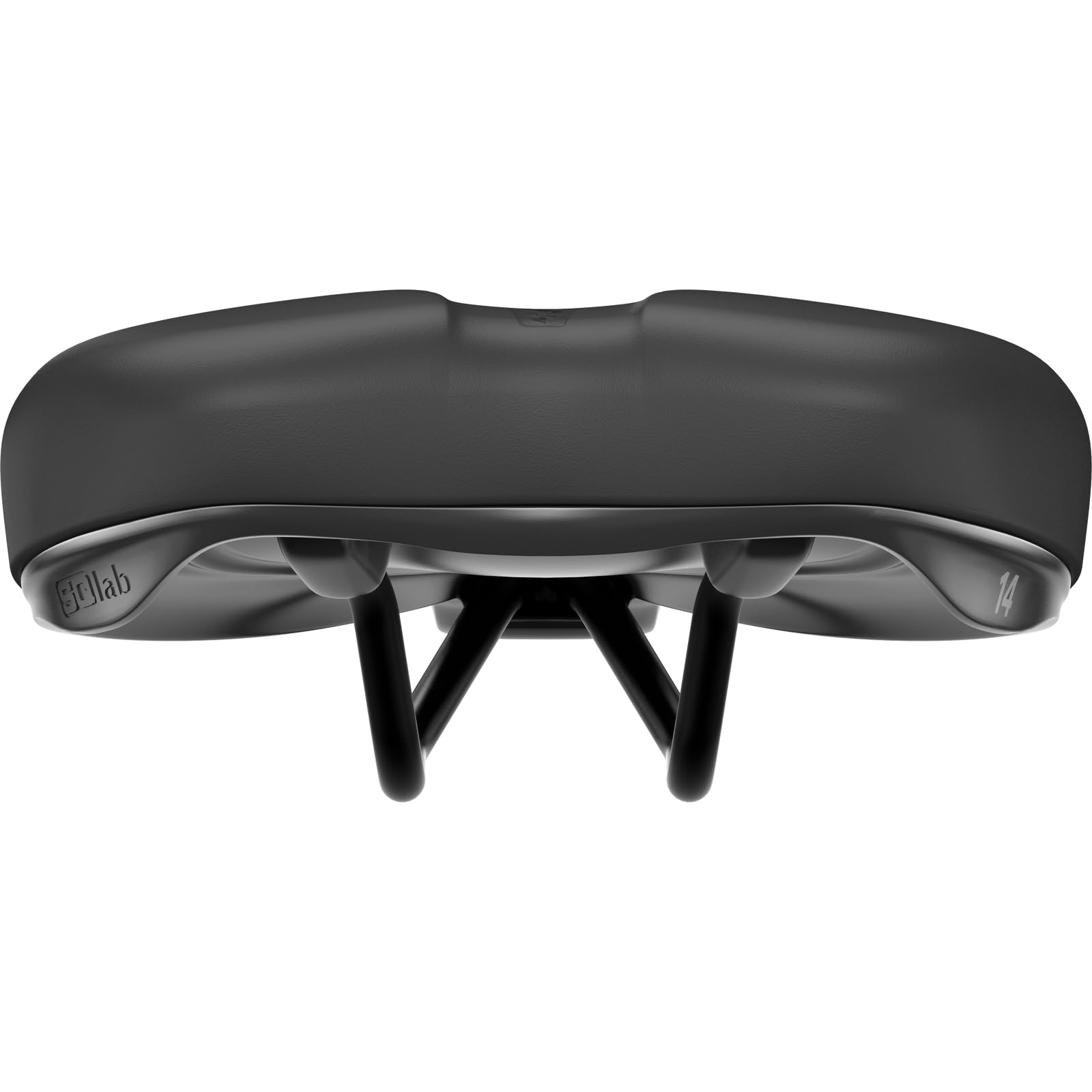 SQlab City Sattel 601 Ergolux 2.0, Trekking & City Fahrrad Sattel, Fahrrad Sattel in schwarz, 14 cm - 17 cm