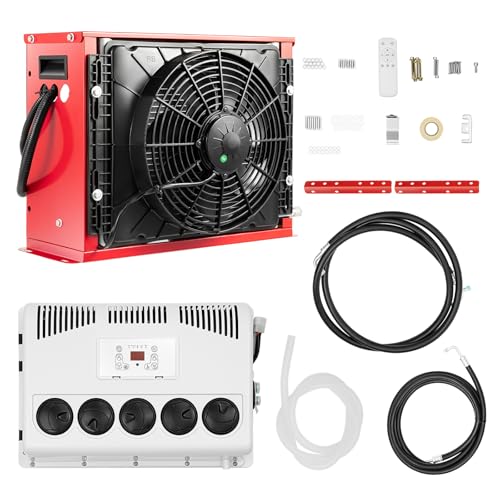 Cbhfmljd 12V Air Conditioner, 11000 BTU Truck Cab Air Conditioner 12V Mini Split AC Unit RV Air Conditioner for Semi Motorhome Trucks Bus Trailers Camper Van Cooling Rapidly Low Noise