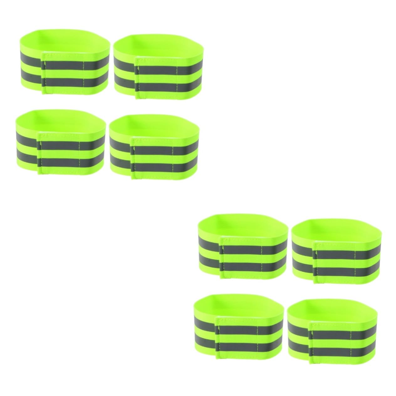 Toddmomy 8piezas Bandas Reflectantes De Alta Visibilidad para Correr y Ciclismo Ajustables y Cómodas Reflectividad para Actividades Nocturnas