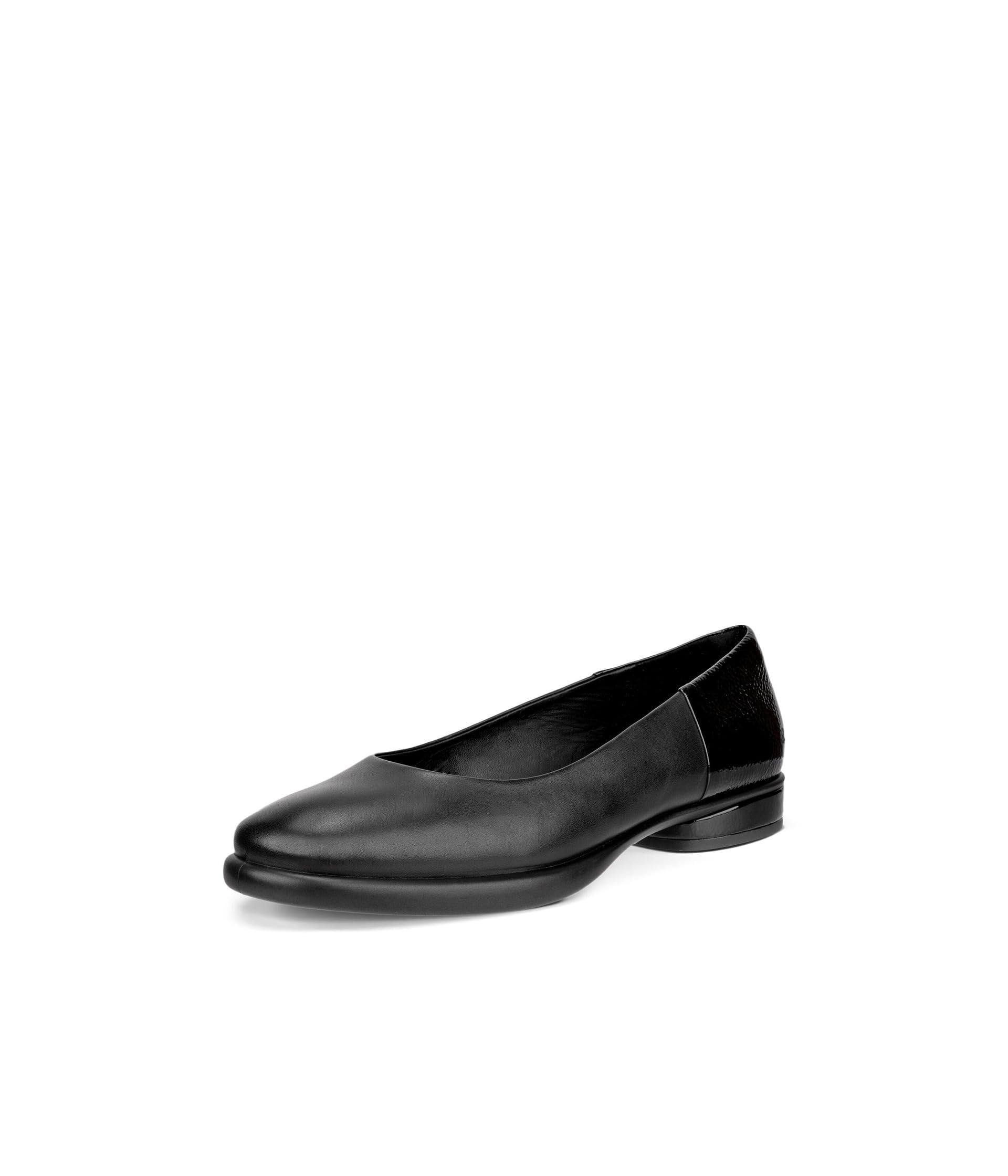 ECCO Women's Sculpted Luxe Ballerina Ballet Flat, Black, 6/6.5 UK