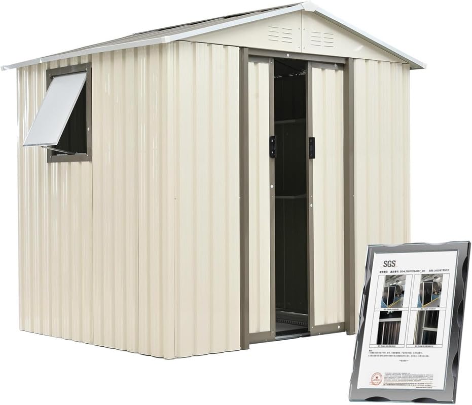Amazon | BTYJLEBE プレハブ小屋 【SGS防積雪認証】物置屋外 大型