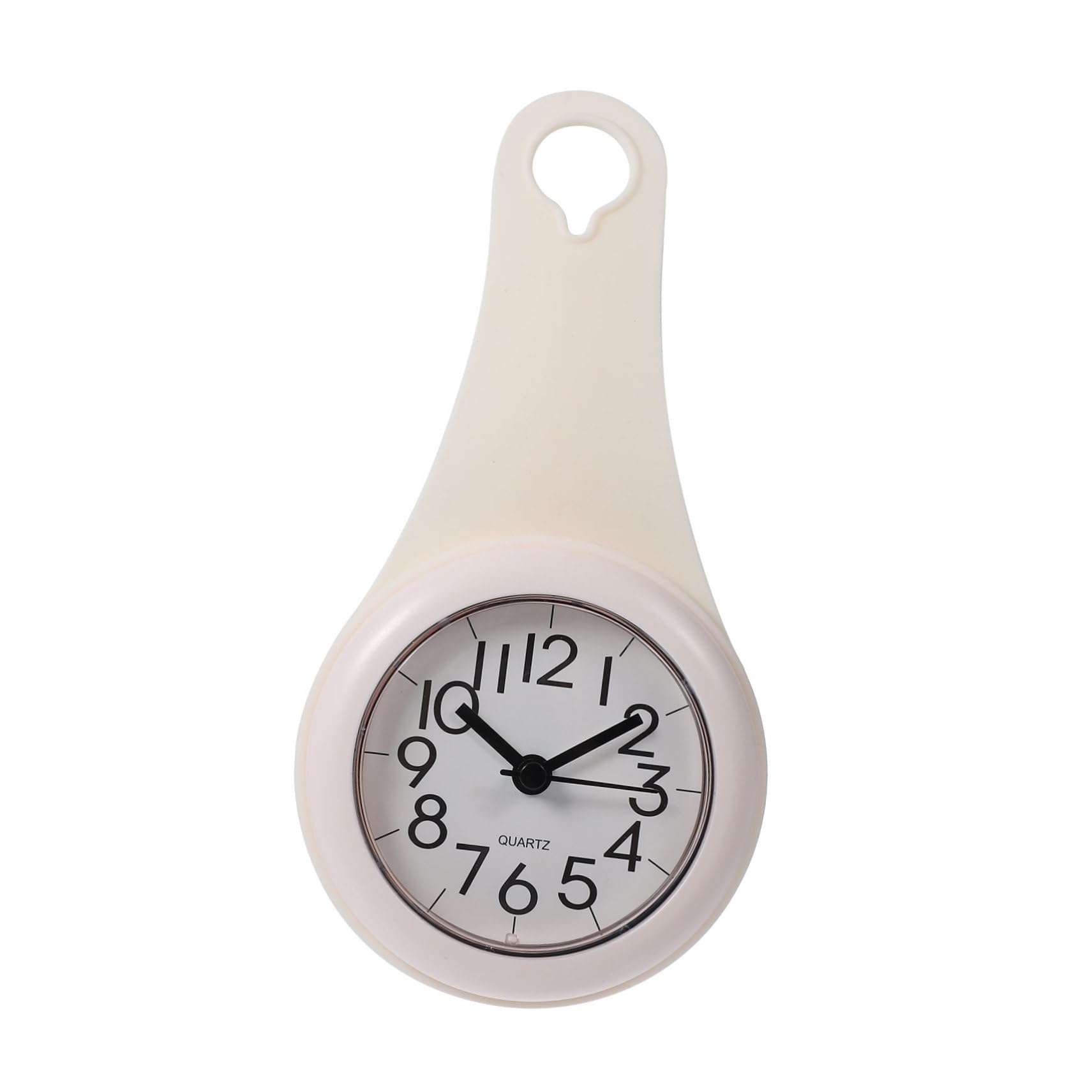 Horloge ventouse blanche silencieuse avec minuterie cuisine et salle de bain
