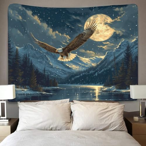 Impression 3D aigle poster mural en tissu grand format pour décoration intérieure - 3