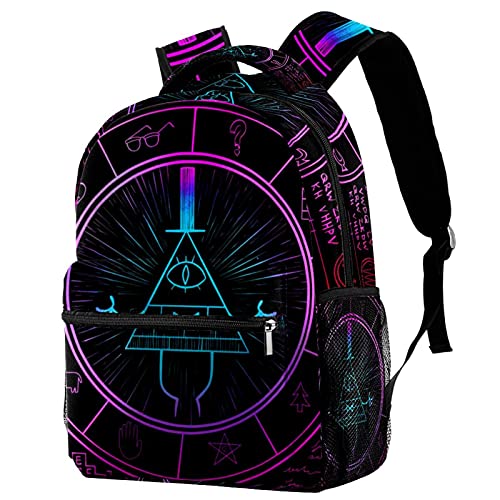 Sac à dos décontracté noir et blanc tribal pour homme et femme voyage