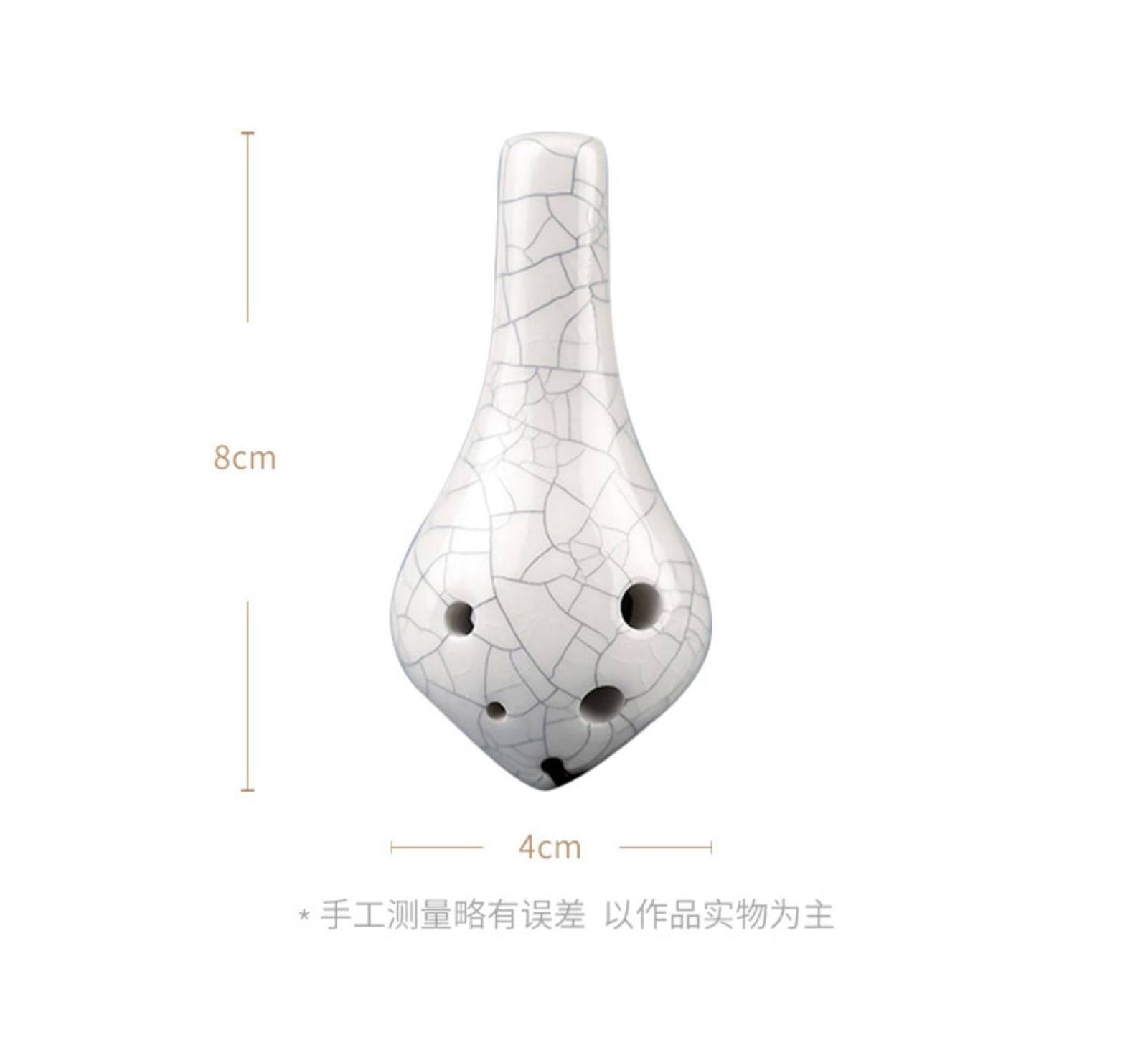 Set Ocarina Strumento Per Esercitazioni Per Principianti Con Bocchino Lungo In Ceramica Ocarina A 6 Fori