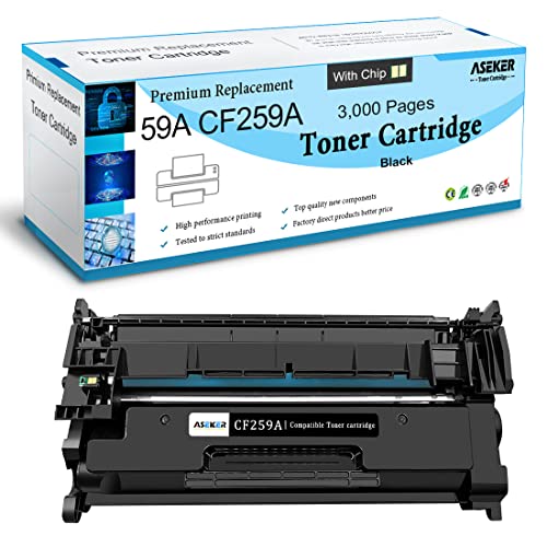 [MIT CHIP] Kompatibel 59A CF259A 59X CF259X Tonerkartusche 3000 Seiten für HP Laserjet Pro M404 M404n M404dn M404dw M304a M405 MFP M428 M428dw M428fdn M428fdw M429 Drucker (CF259A, Schwarz) Cover