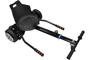 Toytexx Adjustable Go Kart Hoverkart Stand Seat for Hoverboard - Black Color
