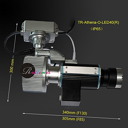 RUICH Wedding Event Supplies 40W Led DJ Gobo Projector Projects Custom Letters or Monogram To Welcome Hall Floor Waterproof & Image Rotator