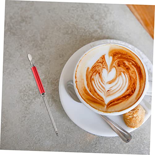 Hemobllo 2 Peças Agulha De Latte Café Cappuccino Caneta De Arte De Café Agulha De Arte De Leite Jarr