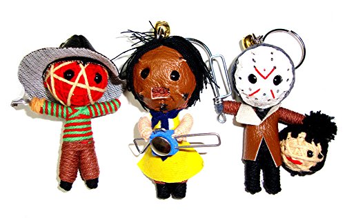Freddy Jason Leatherface Triple Mini String Doll Set