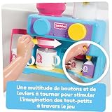 Tomy Toomies Bade-Barista, Wandmontiertes Baby-Badespielzeug als Café & Schaumbad-Spielküche für Kleinkinder - Küchen-Set: 3 Tassen, 1 Krug, 1 Shaker – ab 18 Monaten für Mädchen & Jungen