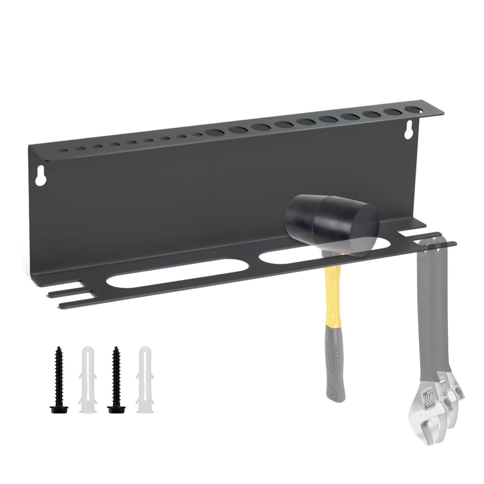 Rangement outils garage mural avec support tournevis pinces marteaux en métal
