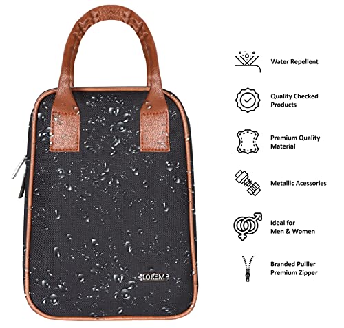 Image of LOREM Blue Color Picnic,Travel, Lunch, Tiffin, Storage Bag Leakproof Hot /Cold for Girls Boys Men Women Unisex, Office, College & School