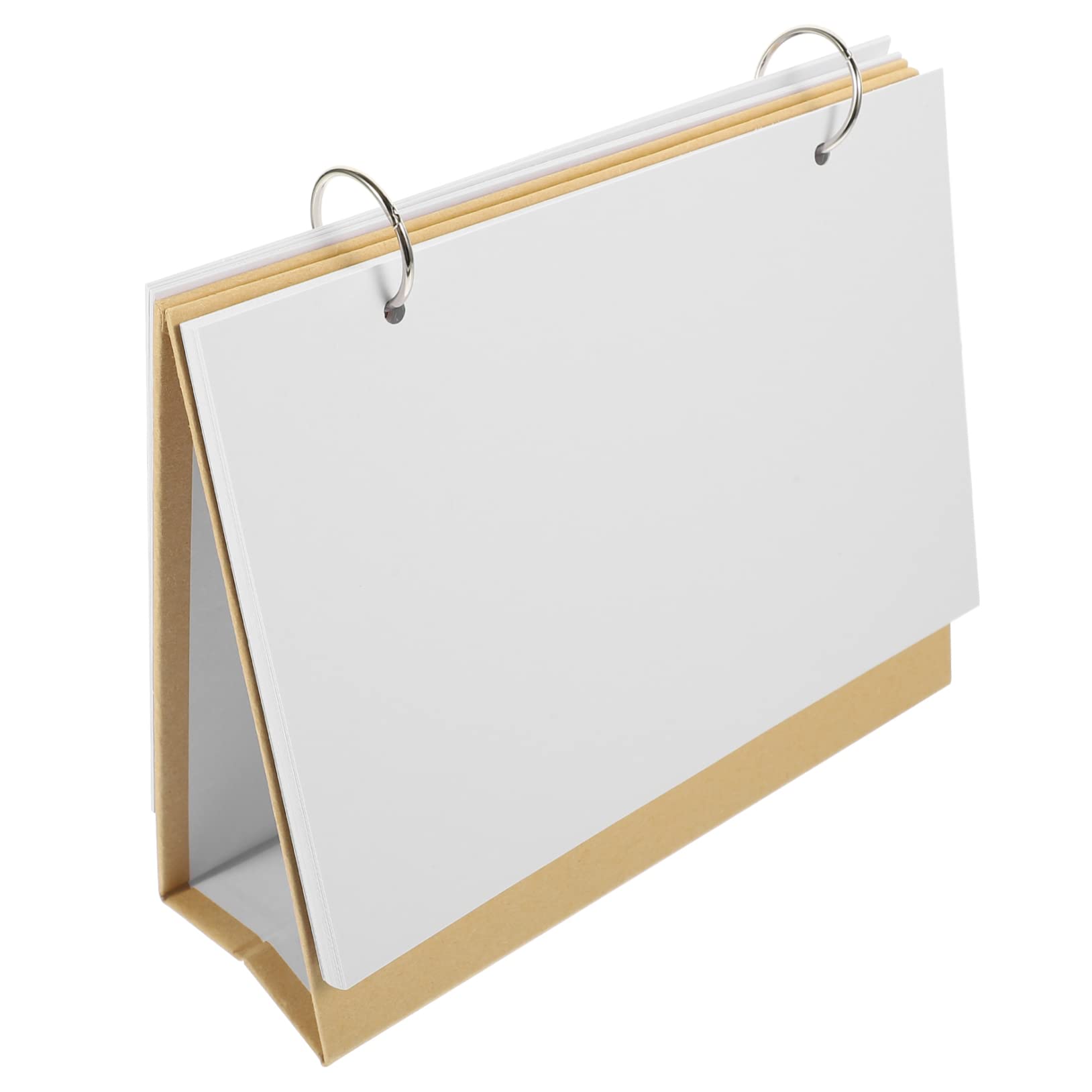 SEWACC 5stücke Diy Stehender Blanko Tischkalender Handgemachter Graffiti Schreibtischkalender Aus Karton Mit Kraftpapier-cover Für Kreative Büroorganisation Und Heimdekoration