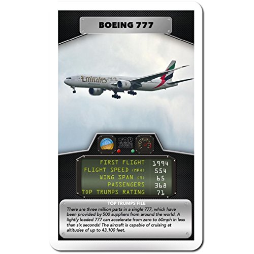 Passenger Planes Top Trumps Kartenspiel, Weiß – Ansicht 3