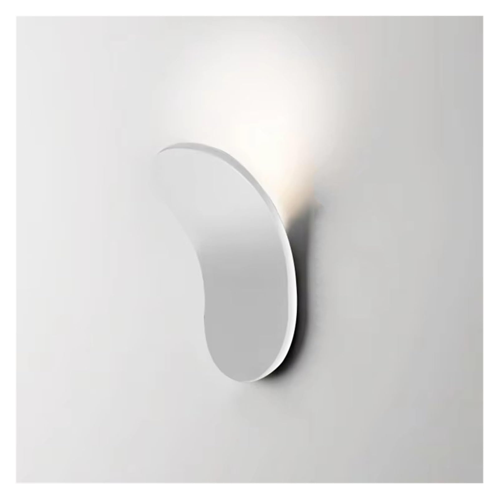 Modern Wall Lamp Black White Stair LED Light Bedroom Parlor Aisle Corridor Lights(White,Warm White)