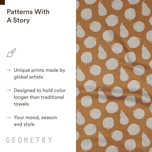 GEOMETRY Kitchen Towels - Quick Dry Microfiber Cloth Dish Towels for Kitchen Drying - Premium Quick Dry Towel - Pumpkin Patchin, 18" x 30" - 1 Piece — view 5