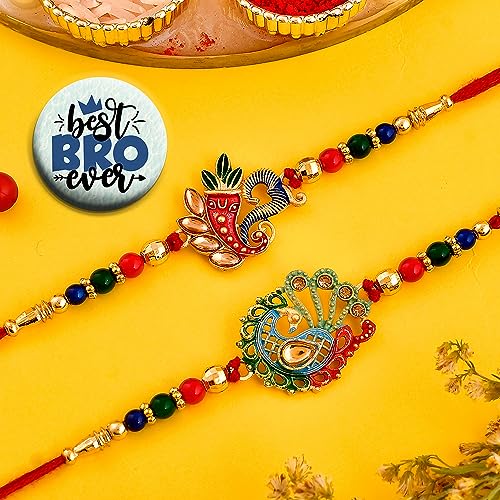 See full amazon price history chart for ascension Ganesh ji Peacock Kundan Meena Rakhi Raksha Bandhan Gift Band Moli Bracelet Stone Pearl Designer Rakhi for Brother Rakhi For Men with Roli Tilak & Best Brother Fridge Magnet ascension Ganesh ji Peacock Kundan Meena Rakhi Raksha Bandhan Gift Band Moli Bracelet Stone Pearl Designer Rakhi for Brother Rakhi For Men with Roli Tilak & Best Brother Fridge Magnet (B0CD2HKGL7) Amazon Price History, Amazon Price Tracker