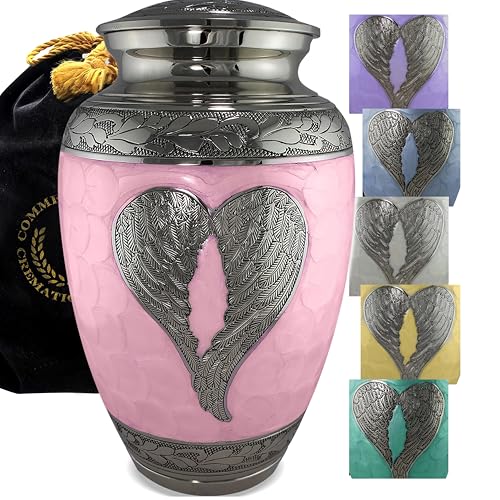 Image of Angel Wing Cremation Urns for Human Ashes Adult Female Angel Urns for Ashes
