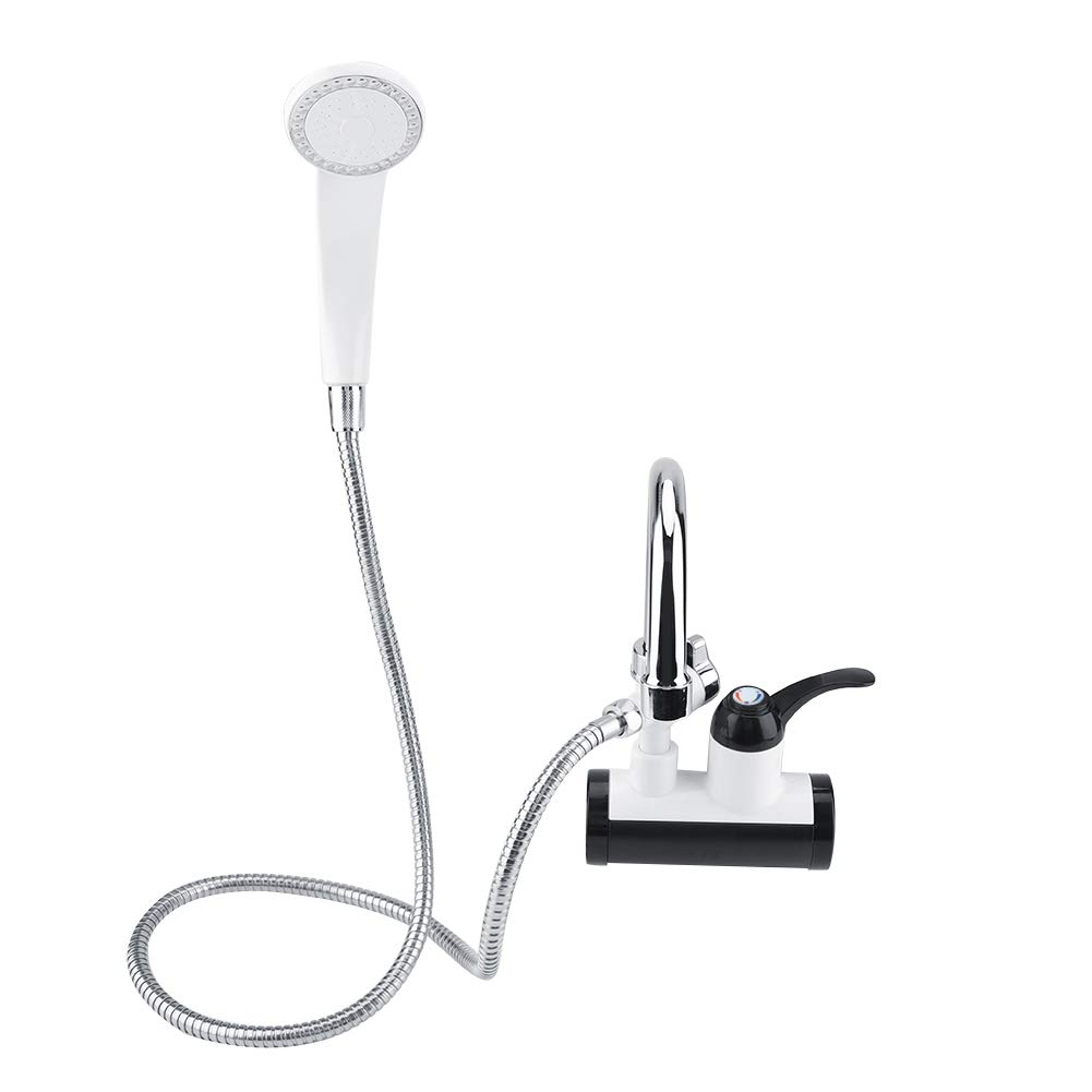 SunshineFace Distributore Istantaneo di Acqua Calda E Fredda Display Temperatura Rubinetto Riscaldamento Riscaldatore + Soffione Doccia