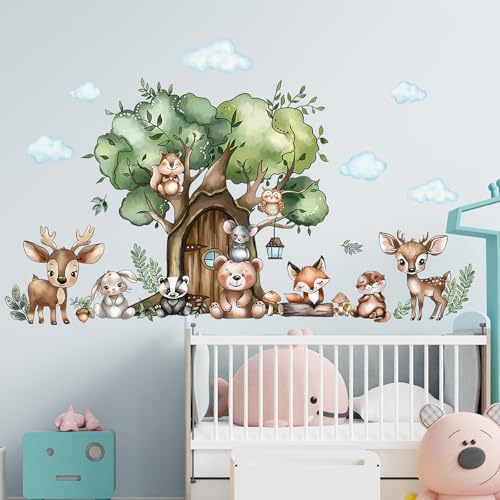 Vinilo decorativo animal Jungla para habitación de niños miniatura 7