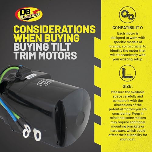 DB Electrical 430-22005 Tilt & Trim Motor Compatible with/Replacement for Mercury Marine 3.4 ELPT 1984-1987, 3.4 EXLPT 1984-1987, 175ELPTO 1988, 175EXLPTO 1988, 250XL 1989 17649A02, 17649A1, 10822MN by DB Electrical - Image 7
