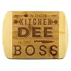 Unique Mothers Day Gifts In The Kitchen Dee Is The Boss Funnyd Name Love Kitchen Funny Kitchen Cutting Board Bamboo Engraved Cutting Board Best Gifts For Mom