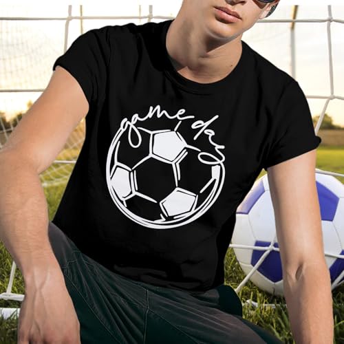 Game Day Shirt for Men: Funny Soccer Season Shirts Soccer Dad Tee Match Day Vibes Short Sleeve Tops3