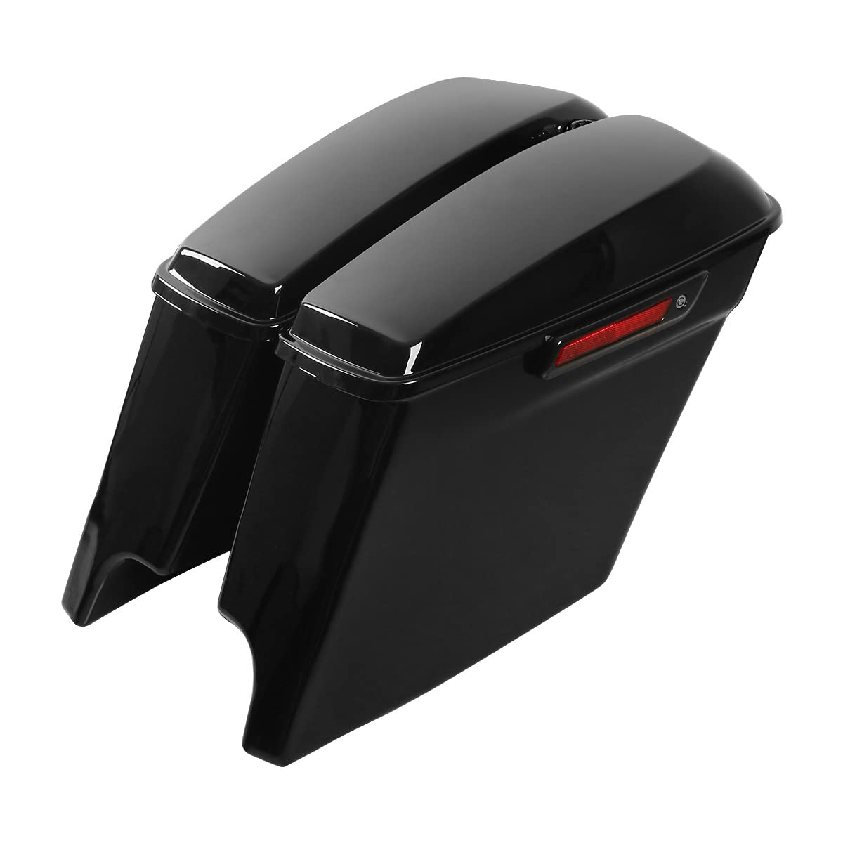 Amazon | TCT-MOTORPARTS グロスブラック 5インチ ストレッチサドル 