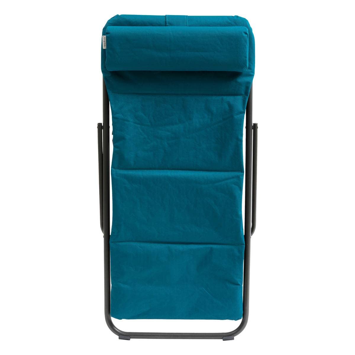Hespéride - Chilienne de Jardin Pliante Jubba Bleu Canard et Graphite - 3,6 X 3,6 m - Structure Et Lames en Aluminium - Mobilier d'Extérieur Terrasse