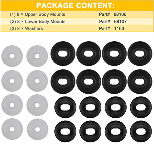 Bonbo 7141 Body and Cab Mount Bushing Kit for Chevy Silverado & Sierra 1500/2500 2WD/4WD 1999