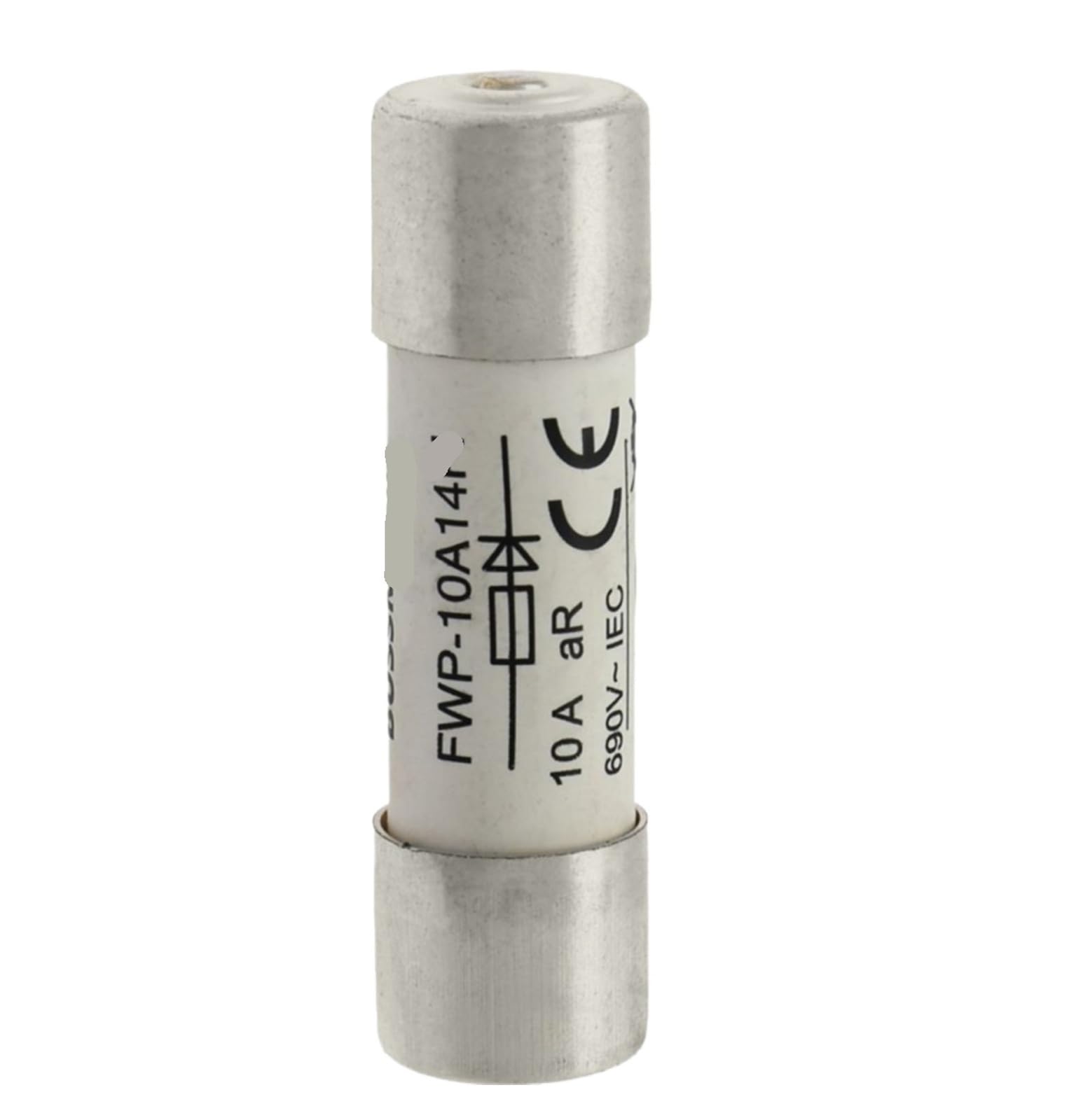 Tube fusible FWP-10A14FI Eaton Bussmann 700V 10A 14x51mm pour protection circuit