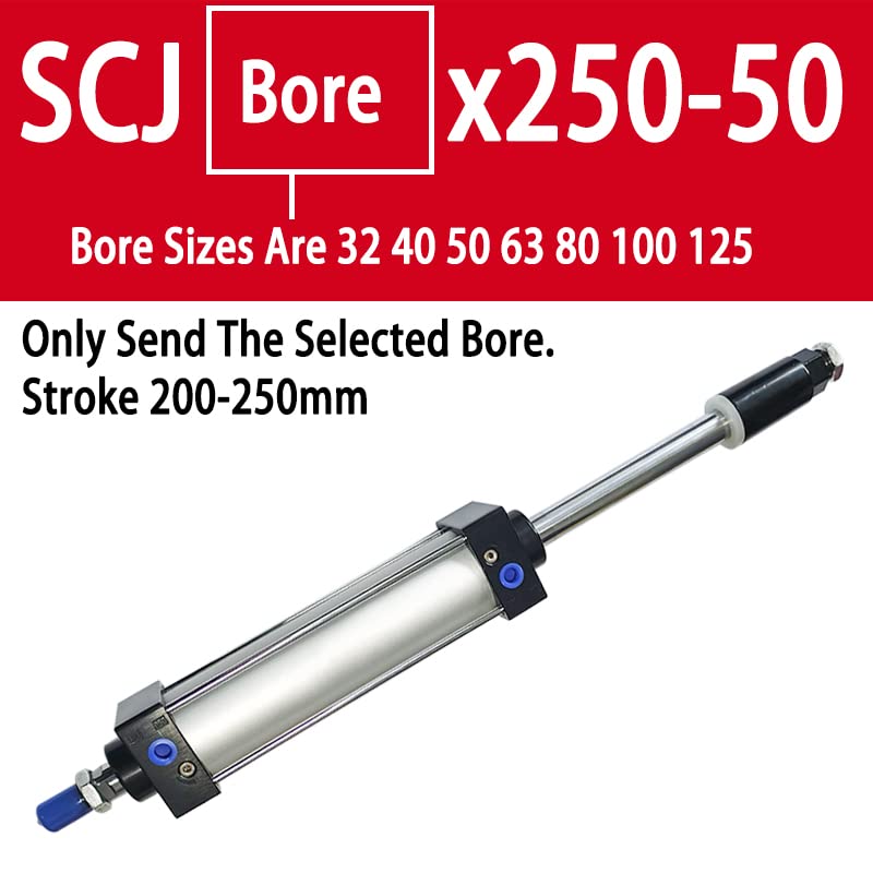 Vérin pneumatique alliage aluminium SCJ32 à double effet piston - 3