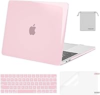 Vista 32 de MOSISO - Funda rígida de plástico con protector para teclado y pantalla, bolsa para MacBook Pro de 13 pulgadas M2 2025/2024/2023/2022-2016, A2338